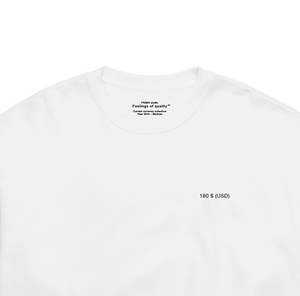 Current Currency<br>Local price sweatshirt<br>White, 2018